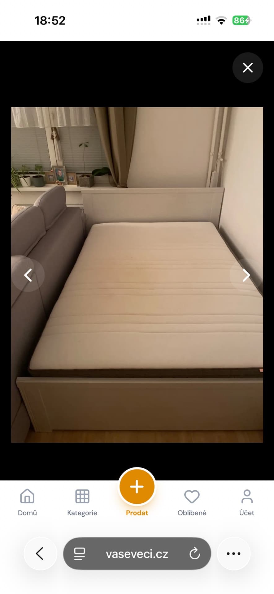 Postel 140 vč. matrace - 1