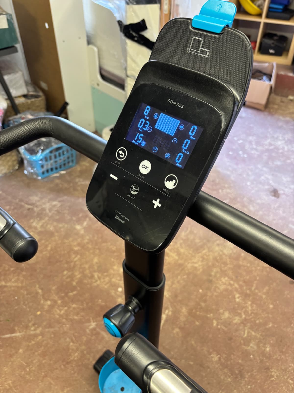 Rotoped Domyos 500 s displejem a nastavitelnou zátěží černý - 2