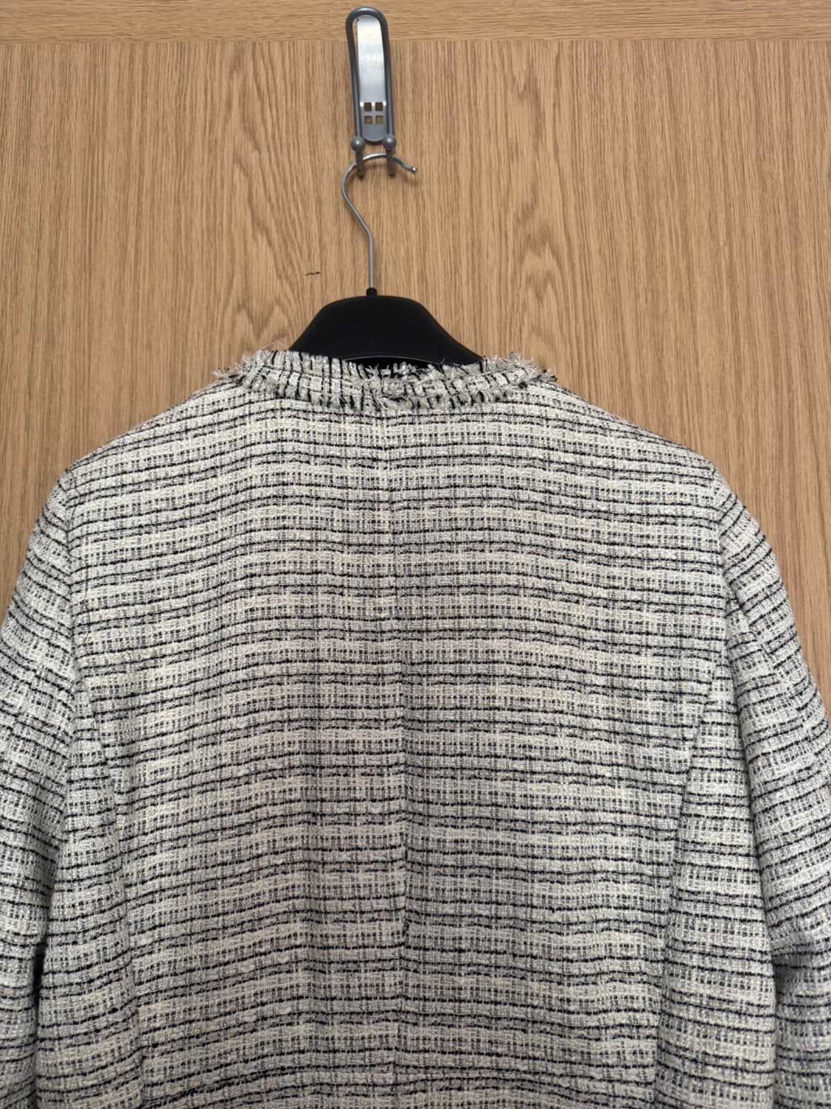 H&M elegantní tvídový kabát / kabátek vel. 38 - 5
