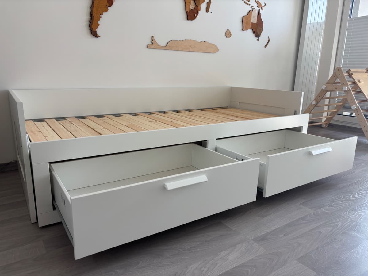 Rozkládací postel Ikea 80x200 Brimnes s úložným prostorem - 3