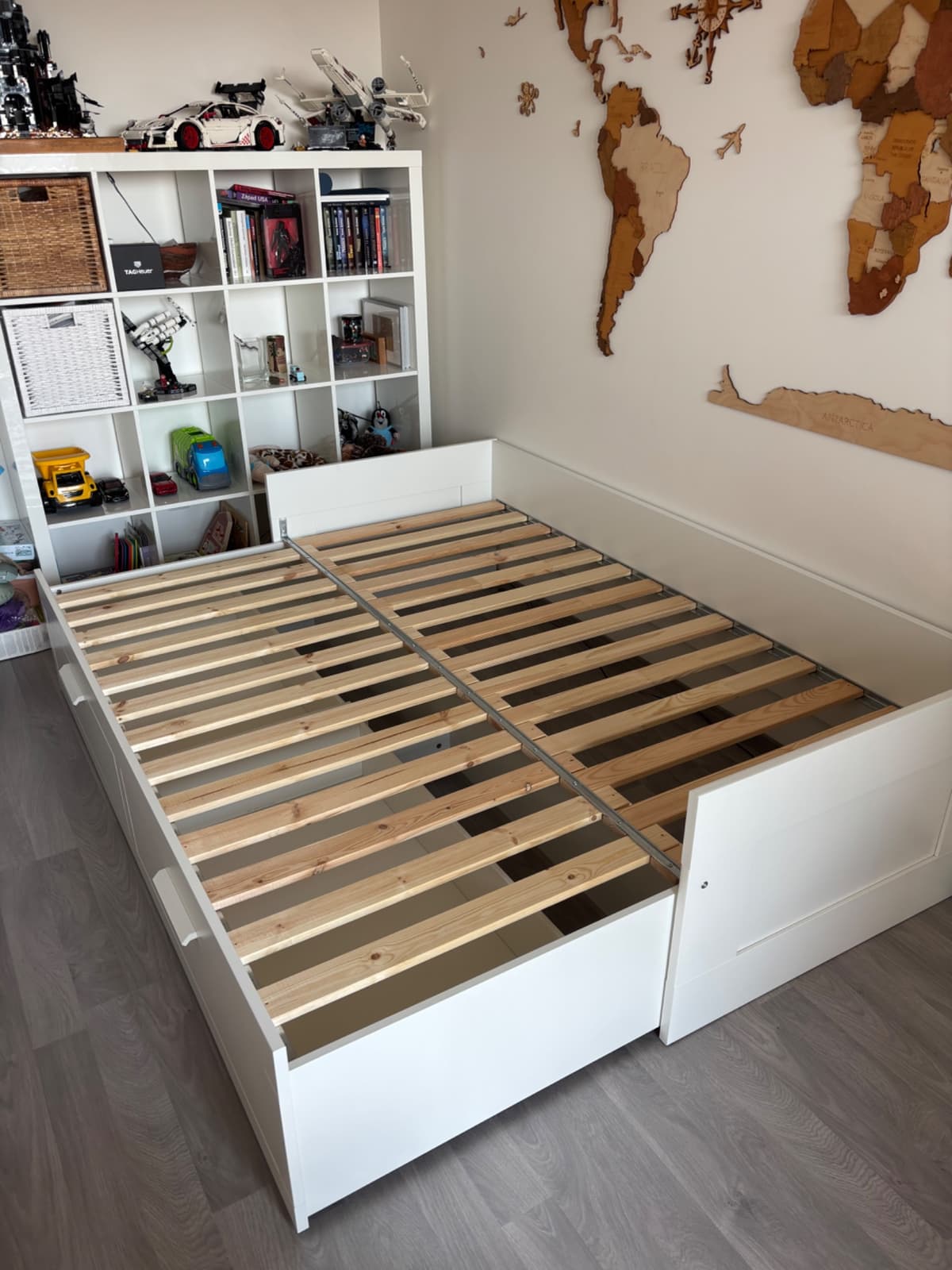 Rozkládací postel Ikea 80x200 Brimnes s úložným prostorem - 4
