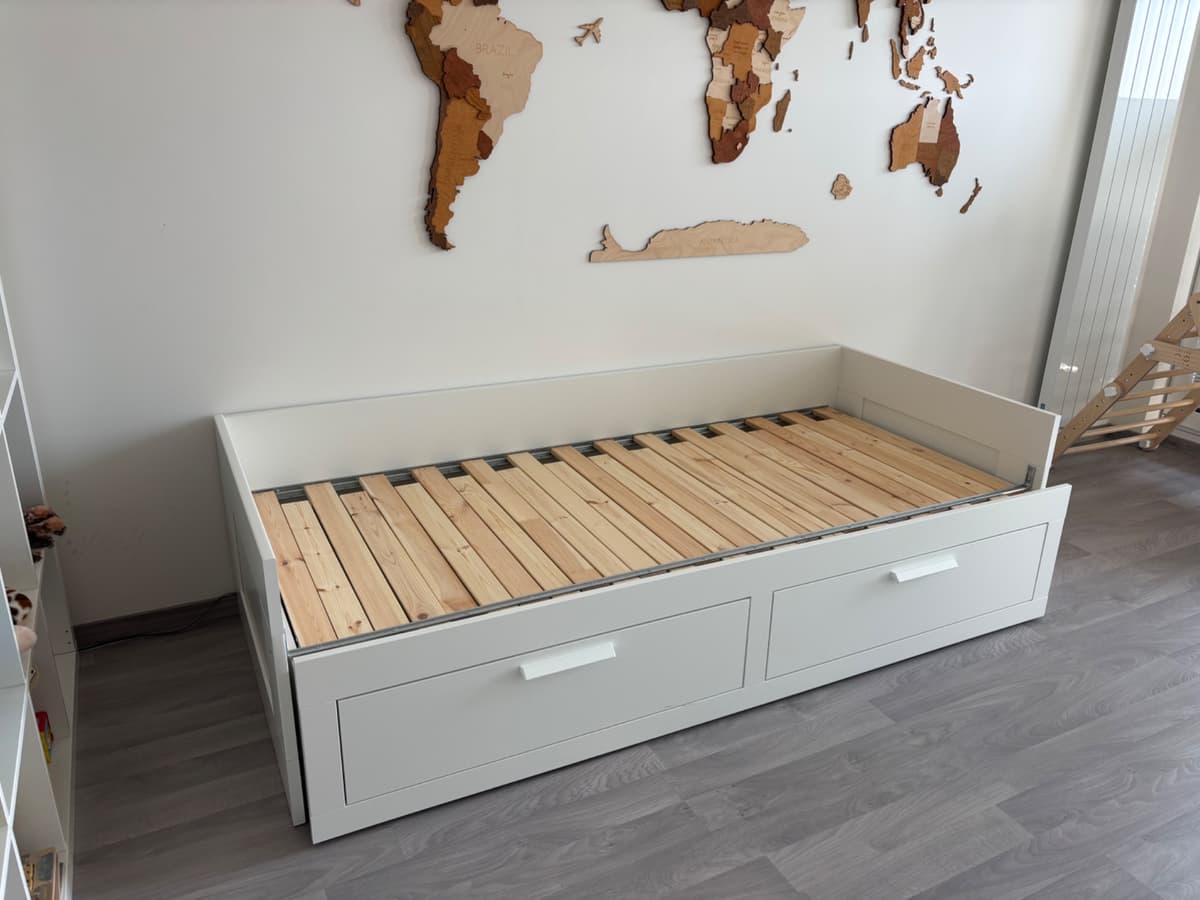 Rozkládací postel Ikea 80x200 Brimnes s úložným prostorem - 5