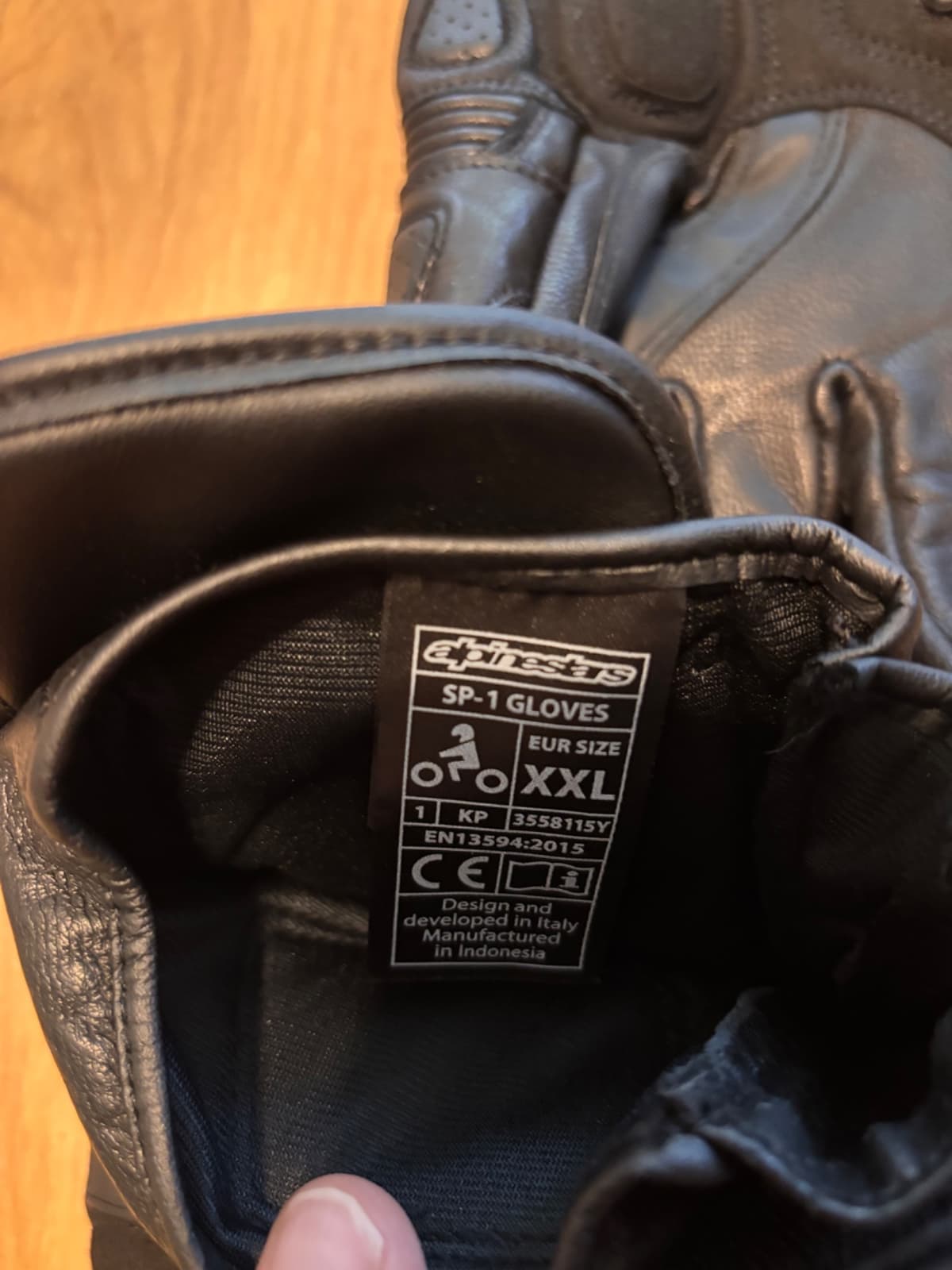 Motocyklové rukavice Alpinestars SP-1 černé - 3
