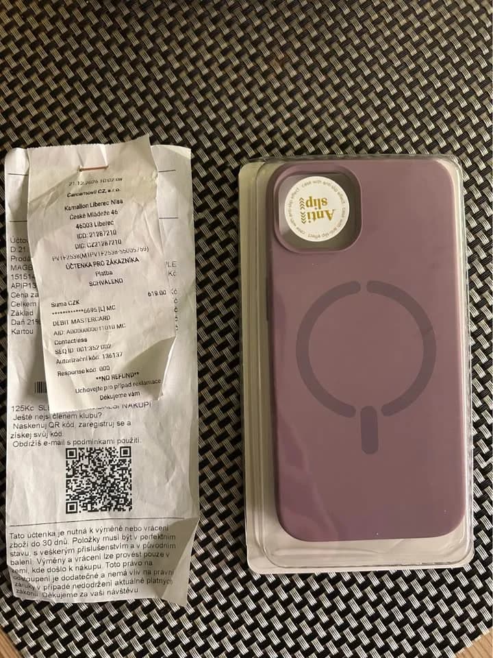 Pouzdro iPhone 13 MagSafe silikonové fialové - 1