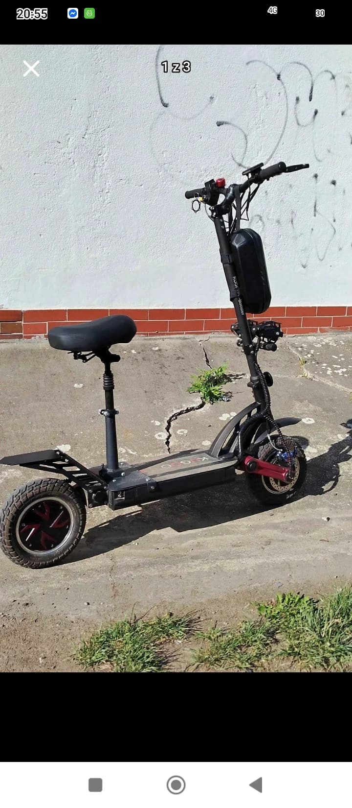 Koloběžka Kugoo se sedadlem - 1